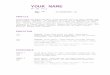 Pmp pmi-resume template1