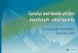 Canalys worldwide vendor benchmark: cybersecurity · 2019-12-13 · Canalys worldwide vendor benchmark: cybersecurity Top 11 worldwide cybersecurity vendors Worldwide ranking Cybersecurity