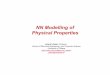 NN Modelling of Physical Properties - Engineering