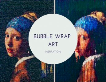Bubble wrap art