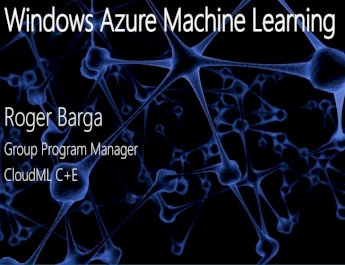 Using Microsoft Azure Machine Learning to advance scientific discovery